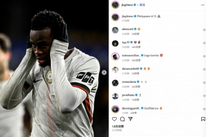 独造3球！吉滕斯社媒晒捂耳照：靠着那加给我力量的，凡事都能做