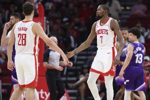 火箭VS猛龙首发：阿门+奥科吉+小贾+杜兰特+申京